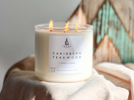 Caribbean Teakwood Candle on Sale