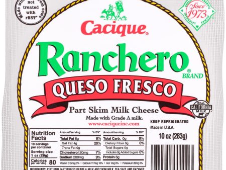 Cacique Ranchero Fresh Queso Fresco Cheese, 10 oz (Refrigerated) For Discount