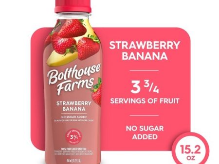 Bolthouse Farms Fruit Juice Smoothie, Strawberry Banana, 15.2 fl. oz. Bottle Sale