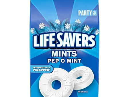 Lifesavers Pep-O-Mint Hard Candy, Stand-Up Bag, 44.9oz (Pack of 6) Supply