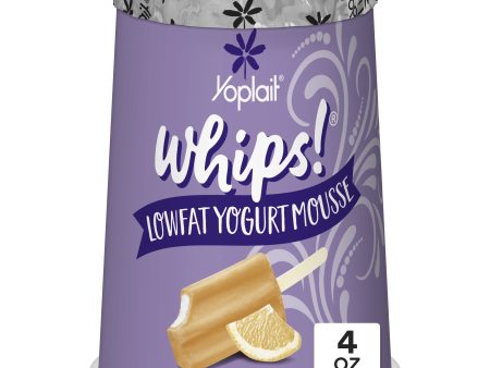 Yoplait Whips Lowfat Yogurt Mousse, Orange Creme Flavored Snack, 4 OZ Yogurt Cup Online Sale