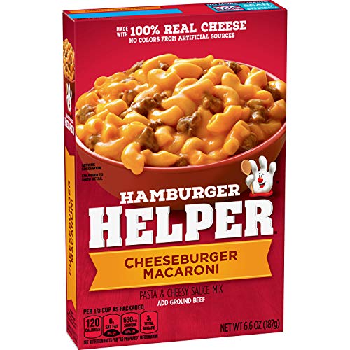 Hamburger Helper, Cheeseburger Macaroni Meal, 6.6 oz Box Fashion