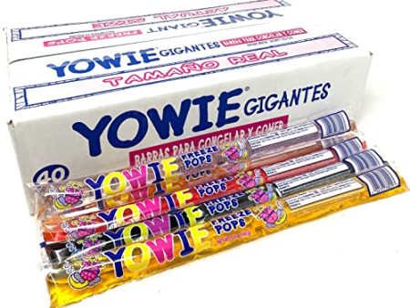 Yowie Giant Assorted Flavors Freeze Pops - 40 x 5.5oz Online now