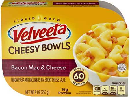 Velveeta Cheesy Bowls Bacon Mac & Cheese (9 oz Sleeve) (1-Bowl) Sale