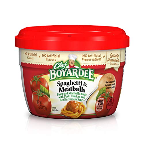 Chef Boyardee Spaghetti & Meatballs in Tomato Sauce, 7.5-Ounce Microwavable Bowl For Cheap