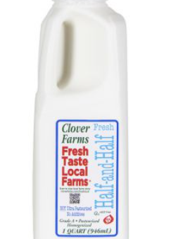 Clover Farms Half & Half - 1   1   1 qt btl Fashion