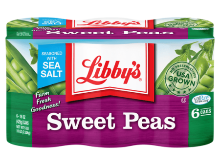 (6 Cans) Libby s Canned Sweet Peas, 15 oz Fashion