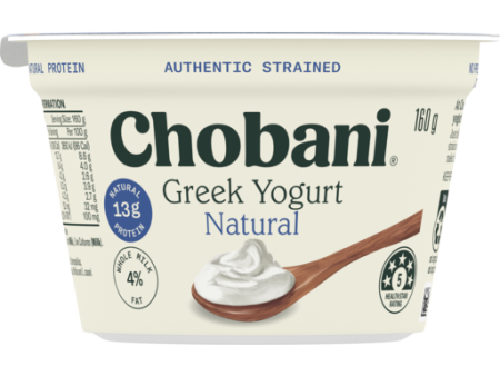 Chobani Natural Greek Yogurt 160g Discount