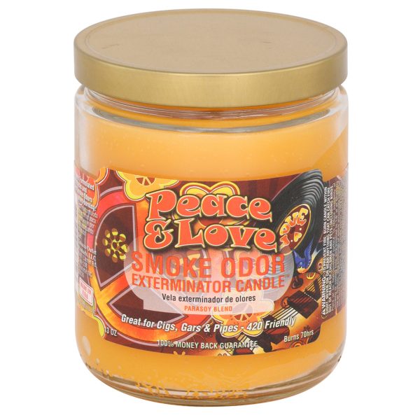 Smoke Odor Exterminator 13 oz Jar Candle Peace & Love Online now