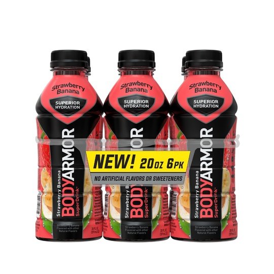 BODYARMOR Sports Drink Strawberry Banana, 20 fl oz, 6 Pack Hot on Sale