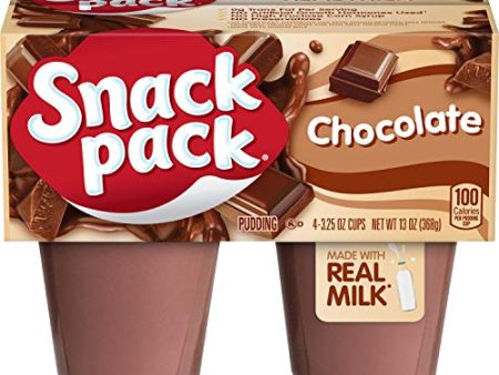 Snack Pack Chocolate Pudding Cups, 4 Count Hot on Sale