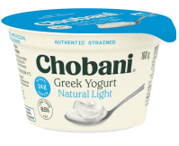 Chobani Natural Light Greek Yogurt 160g For Discount