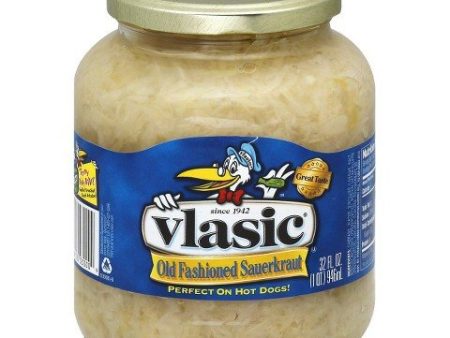 Vlasic Regular Old Fashioned Sauerkraut Salt Level, 32 oz Jar on Sale