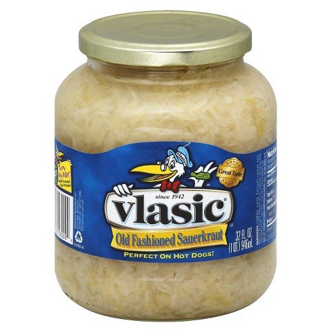 Vlasic Regular Old Fashioned Sauerkraut Salt Level, 32 oz Jar on Sale