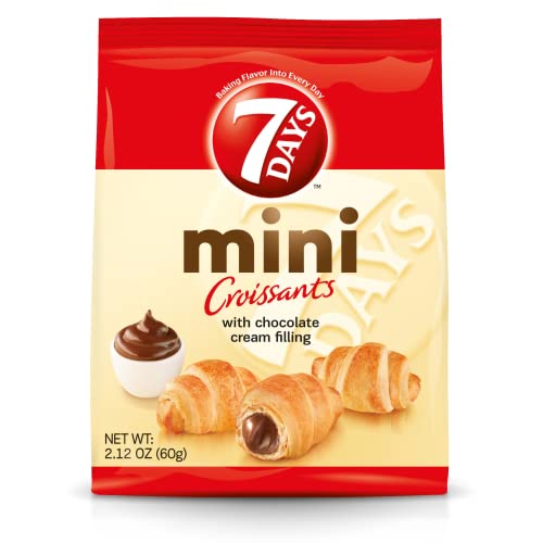 7Days Mini Croissant Pouches, Chocolate Filling, Non-GMO Breakfast Pastries (2.12oz, Pack of 5) Online Hot Sale