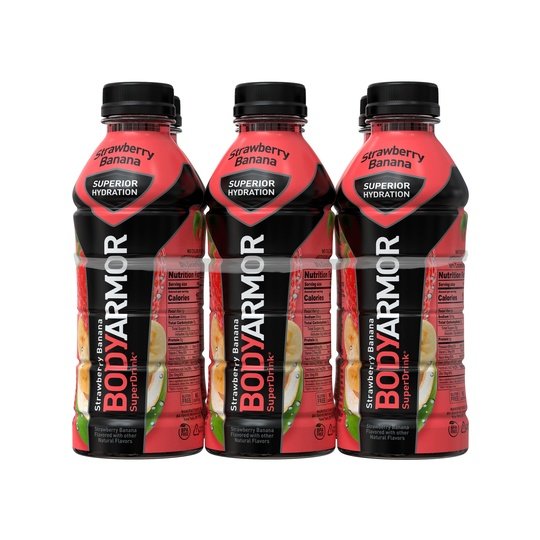 BODYARMOR Sports Drink Strawberry Banana, 20 fl oz, 6 Pack Hot on Sale