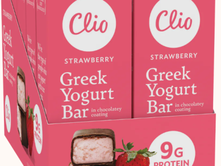 Clio Yogurt Bar, Strawberry - 10   1.76 oz bag For Cheap