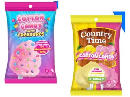 Country Time Lemonade & Sweet Treats Cotton Candy Shipper - 72 Bags Supply