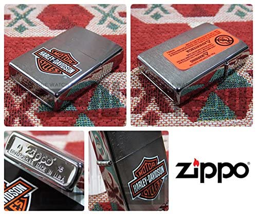 Zippo Classic Lighter Model 200Hd H252 Harley-Davidson Logo Brushed Chrome Online Hot Sale