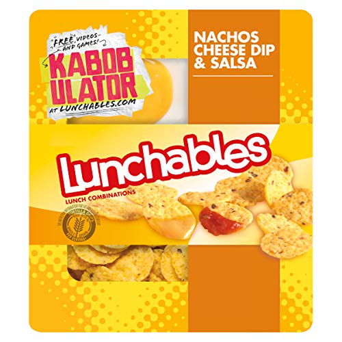 Lunchables Nachos Cheese Dip & Salsa with Tortilla Chips Lunch Combination 4.4 oz Tray For Discount