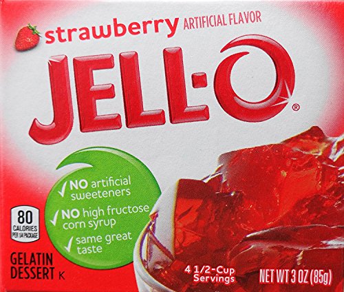 Jell-O Gelatin Dessert, Strawberry Flavor, 3-Ounce Box Sale