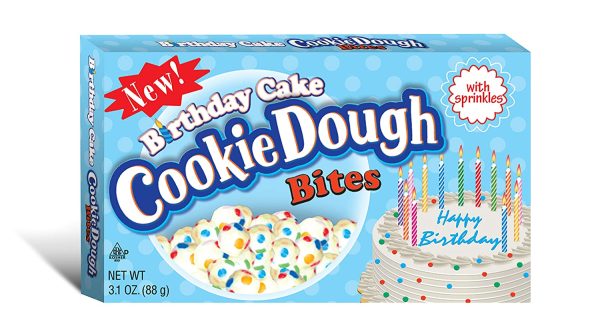 Cookie Dough Birthday Cake Cupcake Bites w  Sprinkles (Egg Free) 3.1oz Box For Sale