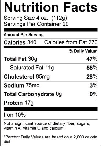 All Natural* 73% Lean 27% Fat Ground Beef, 5 lb Roll Fashion