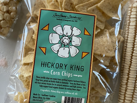 HICKORY KING WHITE CORN CHIPS - Sunflower Sundries on Sale