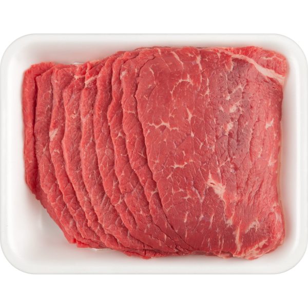 Beef Bottom Round Steak Thin, 0.34 - 2.0 lb Tray Hot on Sale