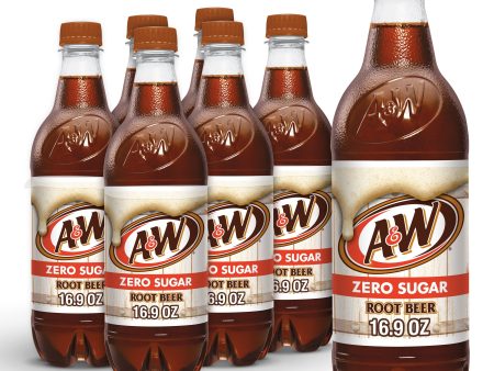 A&W Zero Sugar Root Beer Soda, .5 L bottles, 6 pack For Cheap