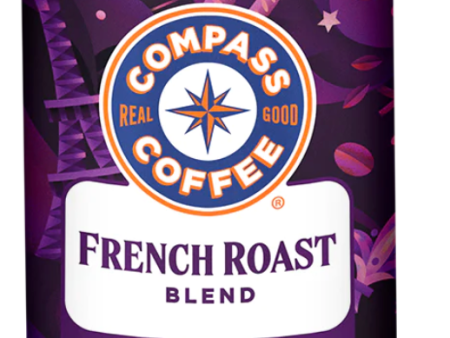 Compass Coffee French Roast - 6   local12 oz ctn Cheap