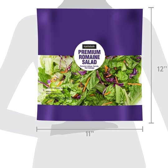 Marketside Premium Romaine Salad Blend, 18 oz Bag, Fresh Supply