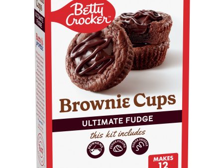 Betty Crocker Brownie Cups Mix, Ultimate Fudge, 13.8 oz on Sale