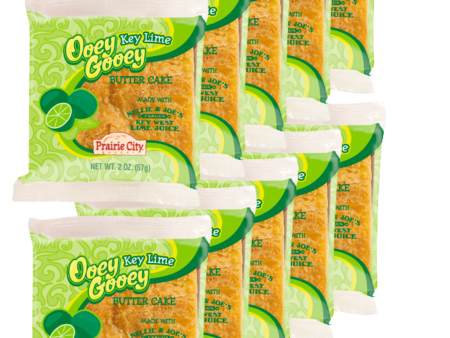 Prairie City Bakery Ooey Gooey Butter Cake Individually Wrapped 2 Ounce Snack Cakes Pack of 10 (Key Lime) Cheap