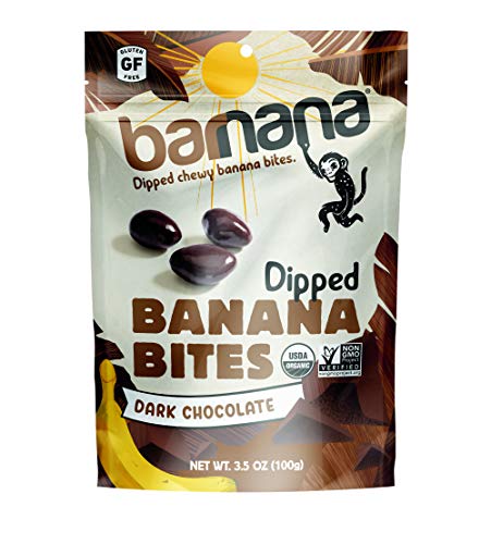 Barnana Organic Chewy Banana Bites - Dark Chocolate - 3.5 Ounce For Sale