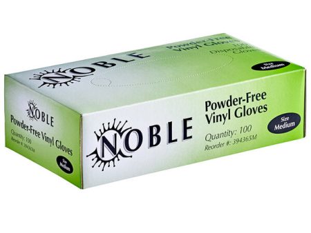 Noble Clear Vinyl Gloves - Medium - Case of 1000 - 1   1000   1 ct ea For Sale