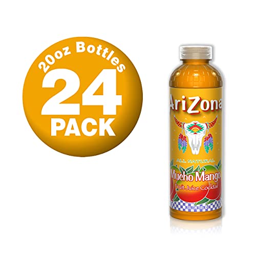 AriZona Mucho Mango Juice Drink, 20 Fl Oz (Pack of 24) Hot on Sale