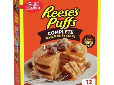 Betty Crocker REESE S PUFFS Peanut Butter Pancake Mix, 12 oz. Hot on Sale