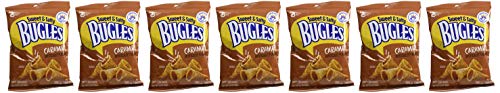 Bugles Corn Snacks, Caramel, 3.5 Oz (Pack of 7) For Sale