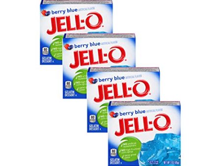 Jell-O Berry Blue Gelatin Dessert, 3 oz Box Sale