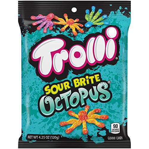 Trolli Sour Brite Octopus, Assorted Flavors, 4.25 oz For Sale