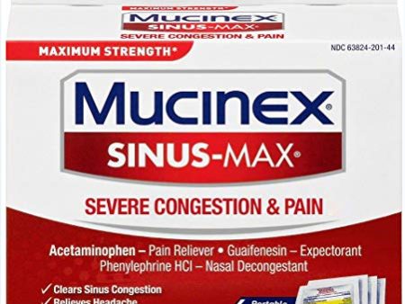 Mucinex Sinus Max Severe Congestion & Pain, 8 Count For Sale