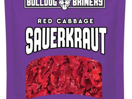 Bulldog Brinery Red Cabbage Sauerkraut - 6   16 oz pouch For Sale