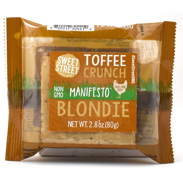 Sweet Street Individually Wrapped Toffee Crunch Manifesto Blondie, 3.6 Ounce Fashion