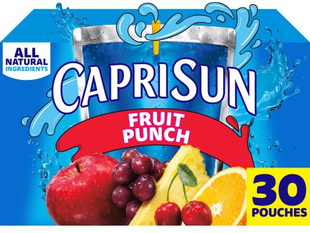 Capri Sun Fruit Punch Juice Box Pouches, 30 ct Box, 6 fl oz Pouches Cheap