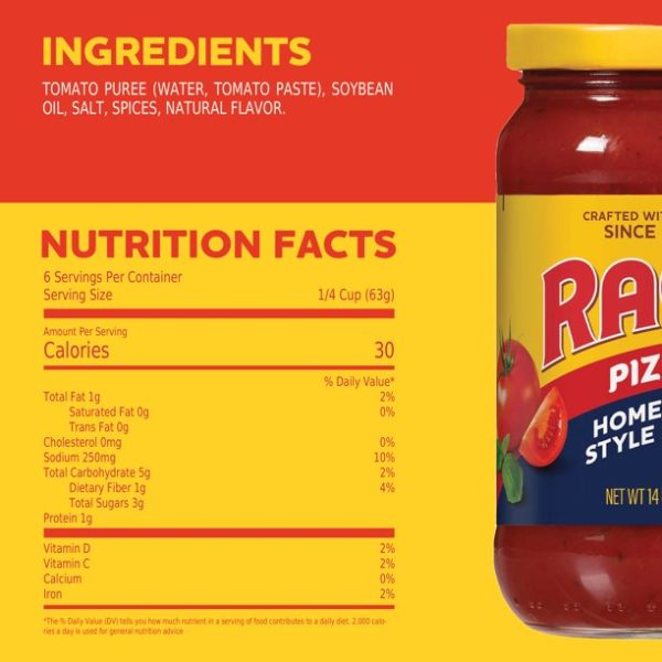 Pizza Sauce Ragu Homemade Style 14 Oz Jar For Cheap