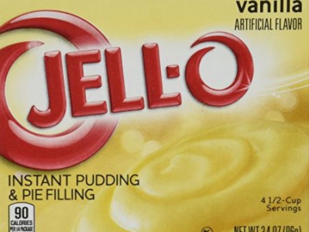 JELL-O Jello Instant Pudding and Pie Filling Vanilla 3.4 oz Online Sale