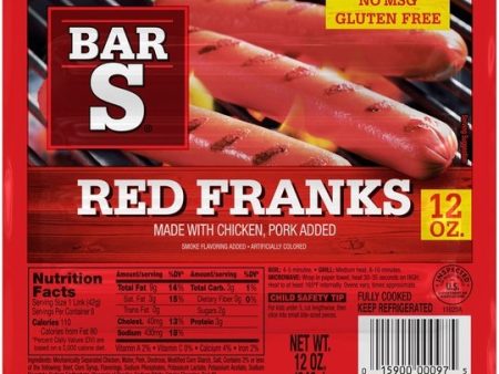 Bar S Red Chicken Franks, 12 oz Hot on Sale