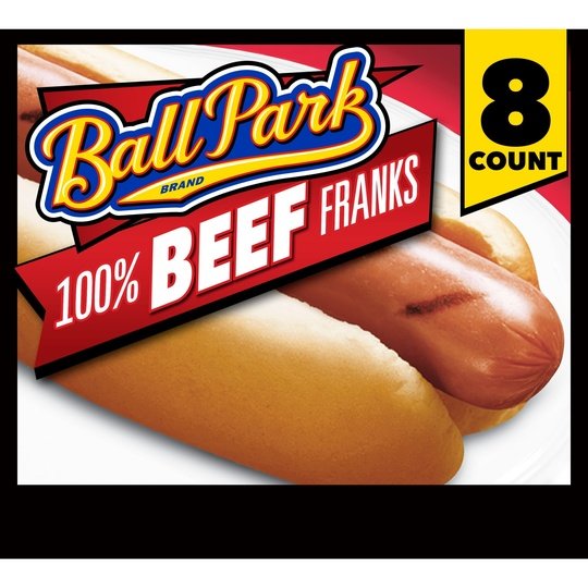 Ball Park Beef Hot Dogs, 15 oz, 8 Count Hot on Sale