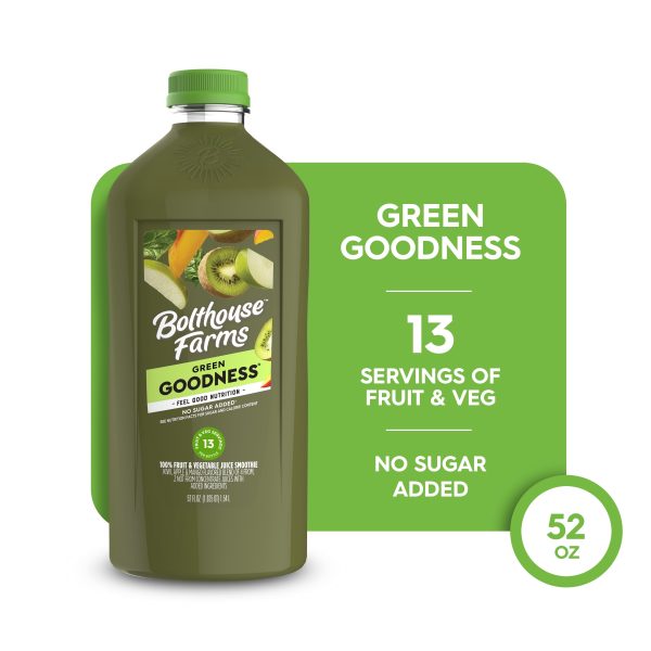 Bolthouse Farms Fruit Juice Smoothie, Green Goodness, 52 fl. oz. Bottle Online now